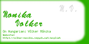monika volker business card